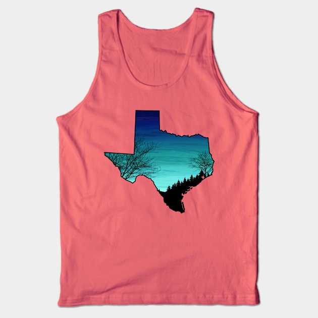 Texas piney woods at night Tank Top by LM Designs by DS